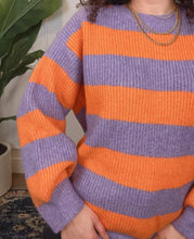 Load image into Gallery viewer, Two Left: Ophelia Orange and Purple Sweater