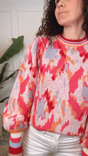 Load image into Gallery viewer, Two Left: Amber Pink Printed Sweater