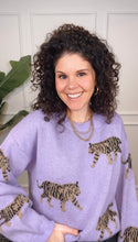 Load image into Gallery viewer, One Left: Loren Lavender Tiger Sweater
