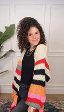 Load image into Gallery viewer, Marley Multicolored Striped Cardigan