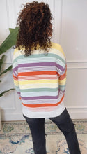 Load image into Gallery viewer, Reese Rainbow Striped Sweater