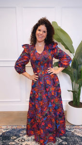 Last One: Poppy Navy Floral Dress