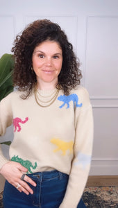Amanda Animal Print Sweater