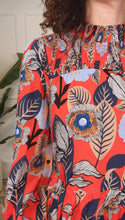 Load image into Gallery viewer, Florence Orange Floral Dress