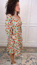Load image into Gallery viewer, Gabby Green Floral Dress