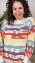 Load image into Gallery viewer, Reese Rainbow Striped Sweater