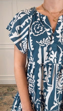 Load image into Gallery viewer, One Left: Beth Blue Printed Dress