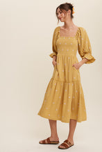 Load image into Gallery viewer, Last Two: Maria Marigold Floral Midi Dress