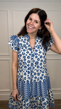 Load image into Gallery viewer, Mitchell Blue Floral Dress
