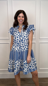 Mitchell Blue Floral Dress
