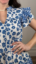 Load image into Gallery viewer, Mitchell Blue Floral Dress