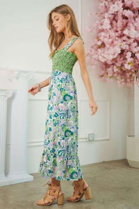 Phoenix Patterned Midi Dress