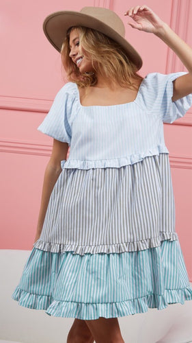 Restocked: Savannah Square Neck Puff Sleeve Dress