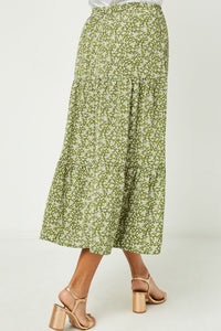 Halie Floral Midi Skirt