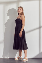 Load image into Gallery viewer, Ayla Black Midi Dress