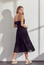 Load image into Gallery viewer, Ayla Black Midi Dress