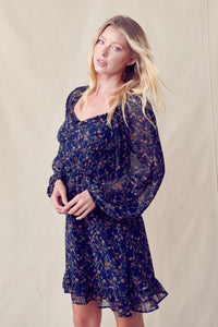 Monica Sweetheart Floral Dress
