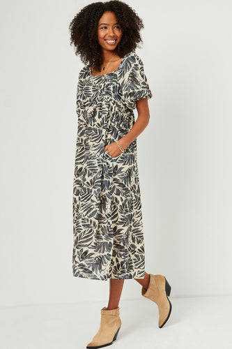 Restocked: Sara Puff Sleeve Midi Dress