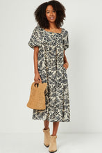 Load image into Gallery viewer, Restocked: Sara Puff Sleeve Midi Dress