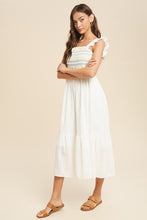 Load image into Gallery viewer, Willow White Midi Dress