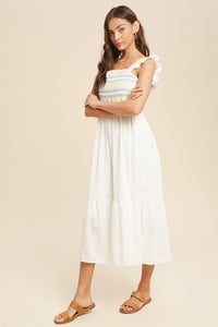 Willow White Midi Dress