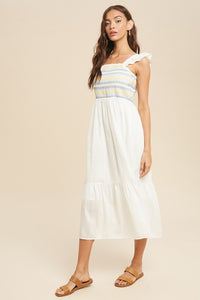 Willow White Midi Dress