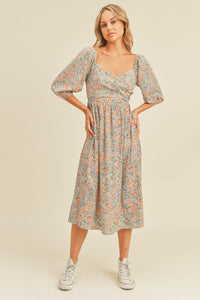 Last One: Helen Sweetheart Midi Dress