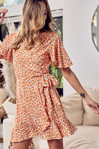 Addison Floral Wrap Dress