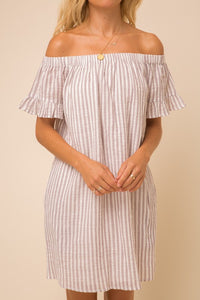 Chloe Cotton Striped Dress