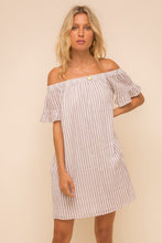Load image into Gallery viewer, Chloe Cotton Striped Dress