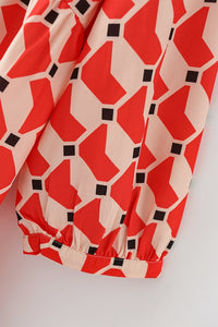Deidra Geometric Print Dress