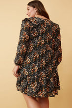 Load image into Gallery viewer, Nicole Black Floral Dress