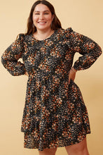 Load image into Gallery viewer, Nicole Black Floral Dress