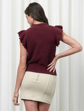 Load image into Gallery viewer, Rose Ruffle Sweater