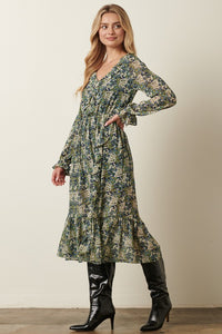 Last One: Lesa Floral Midi Dress