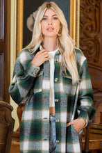 Load image into Gallery viewer, Kenzie Green Plaid Shacket