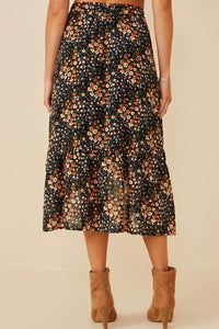 Tiffany Textured Floral Skirt