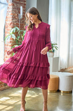 Load image into Gallery viewer, Aisha Smocked Tiered Dress
