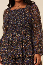 Load image into Gallery viewer, Sabrina Smocked Floral Dress