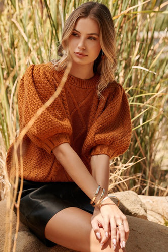 Last One: Maura Puff Sleeve Sweater