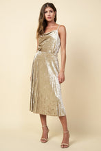 Load image into Gallery viewer, Last One: Callie Velvet Champagne Skirt