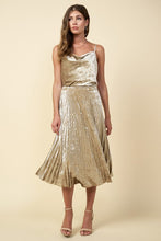 Load image into Gallery viewer, Last One: Callie Velvet Champagne Skirt