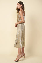 Load image into Gallery viewer, Last One: Callie Velvet Champagne Skirt