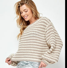 Load image into Gallery viewer, Evelyn Striped Sweater (2 Colors)