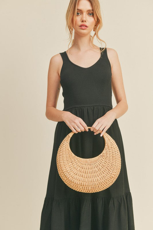 Rachel Ribbed Knit Midi Dress