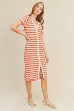 Load image into Gallery viewer, Last One: Jillian Striped Knit Midi Dress