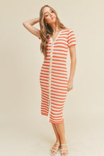 Load image into Gallery viewer, Last One: Jillian Striped Knit Midi Dress
