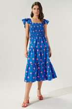 Load image into Gallery viewer, Blake Blue Tiered Midi Dress