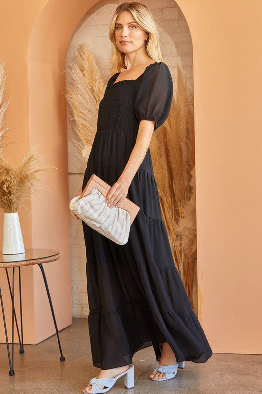 Last One: Becky Puff Sleeve Dress