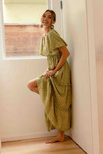 Load image into Gallery viewer, Last One: Freya Flutter Sleeve Smocked Dress